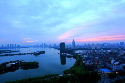 南昌青山湖日出 - 風(fēng)光, 城市 - 向陽花xyh - 圖蟲攝影網(wǎng)